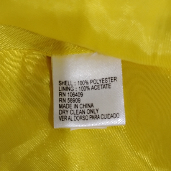 BRIGHT LIGHT YELLOW RETRO DRESS - Picture 7 of 7